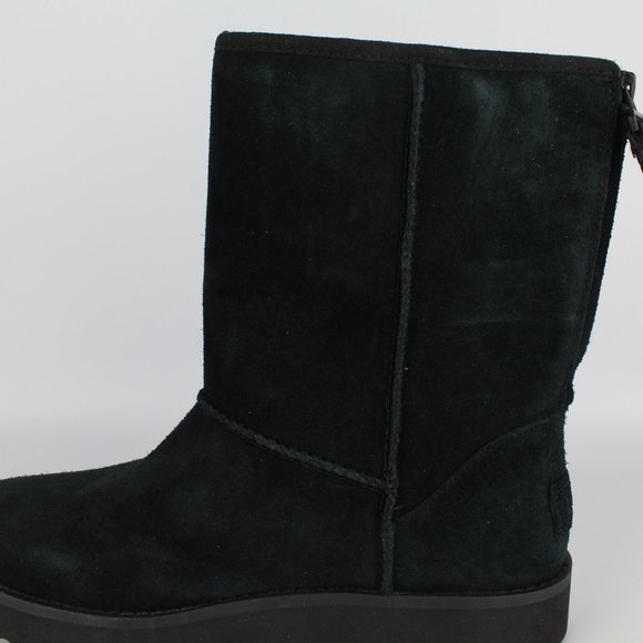 NEW UGG Classic Short Logo Zip Suede Boot - Picture 12 of 14